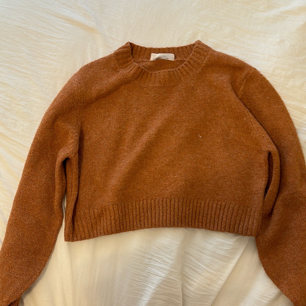 Cute sweater orange soft knit